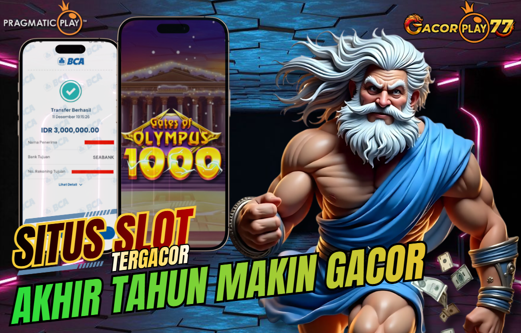 Selamat kepada user id : je***an Wede Rp 3.000.000 di Game Gates of Olympus 1000 PRAGMATIC PLAY Cair Gk Sampe 1 Menit! Menang Mudah di Gacorplay77